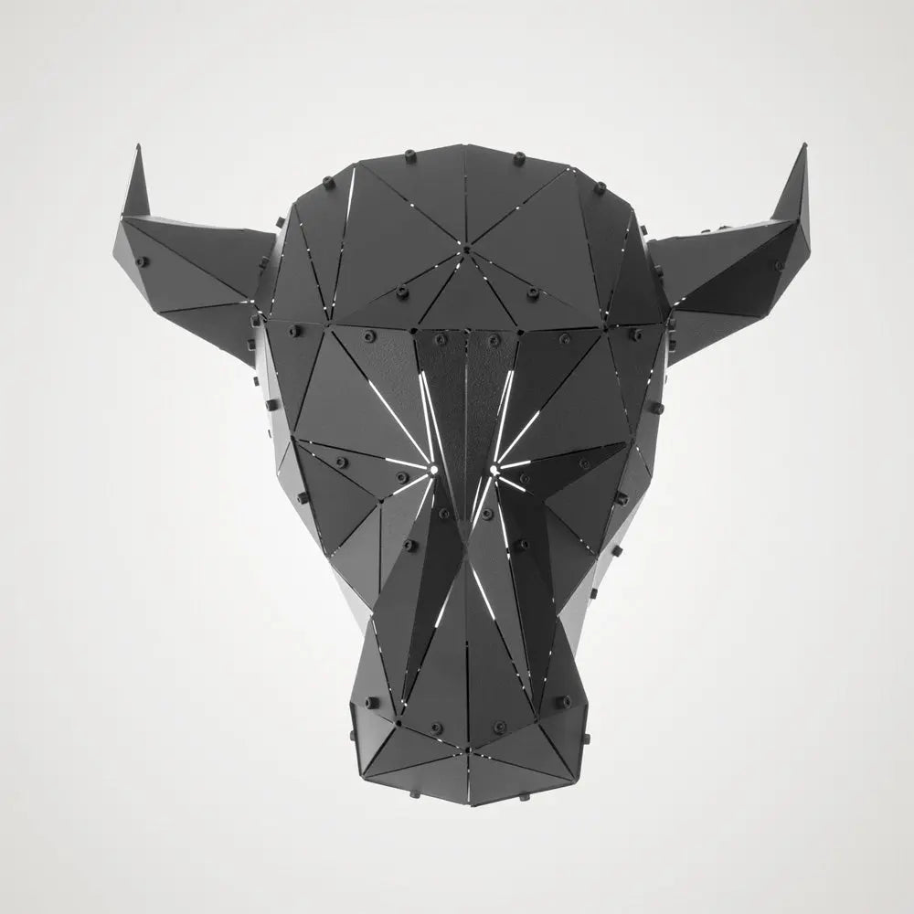 BULLY | 3D Metal Geometric Bull Head Wall Decor OTTOCKRAFT™