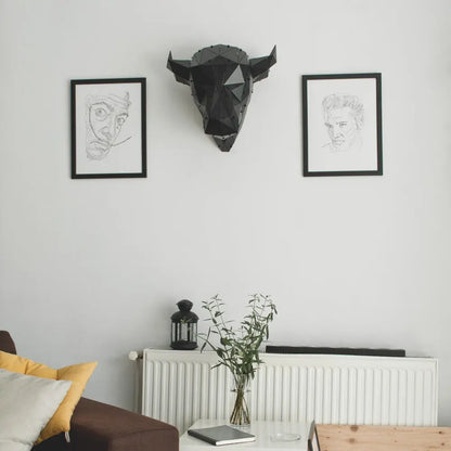 BULLY | 3D Metal Geometric Bull Head Wall Decor OTTOCKRAFT™