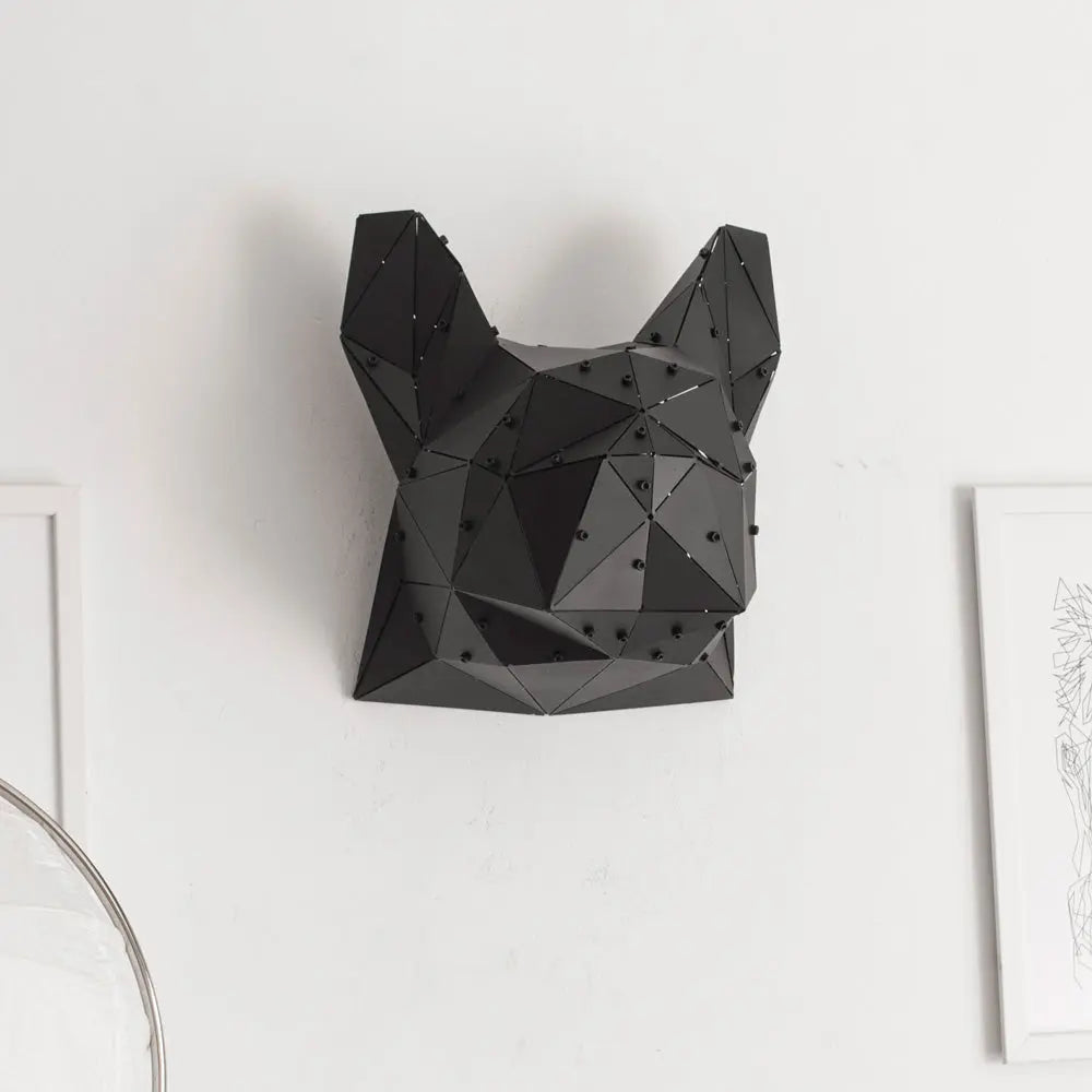 DOGO | 3D Metal Geometric French Bulldog Head Wall Decor OTTOCKRAFT™