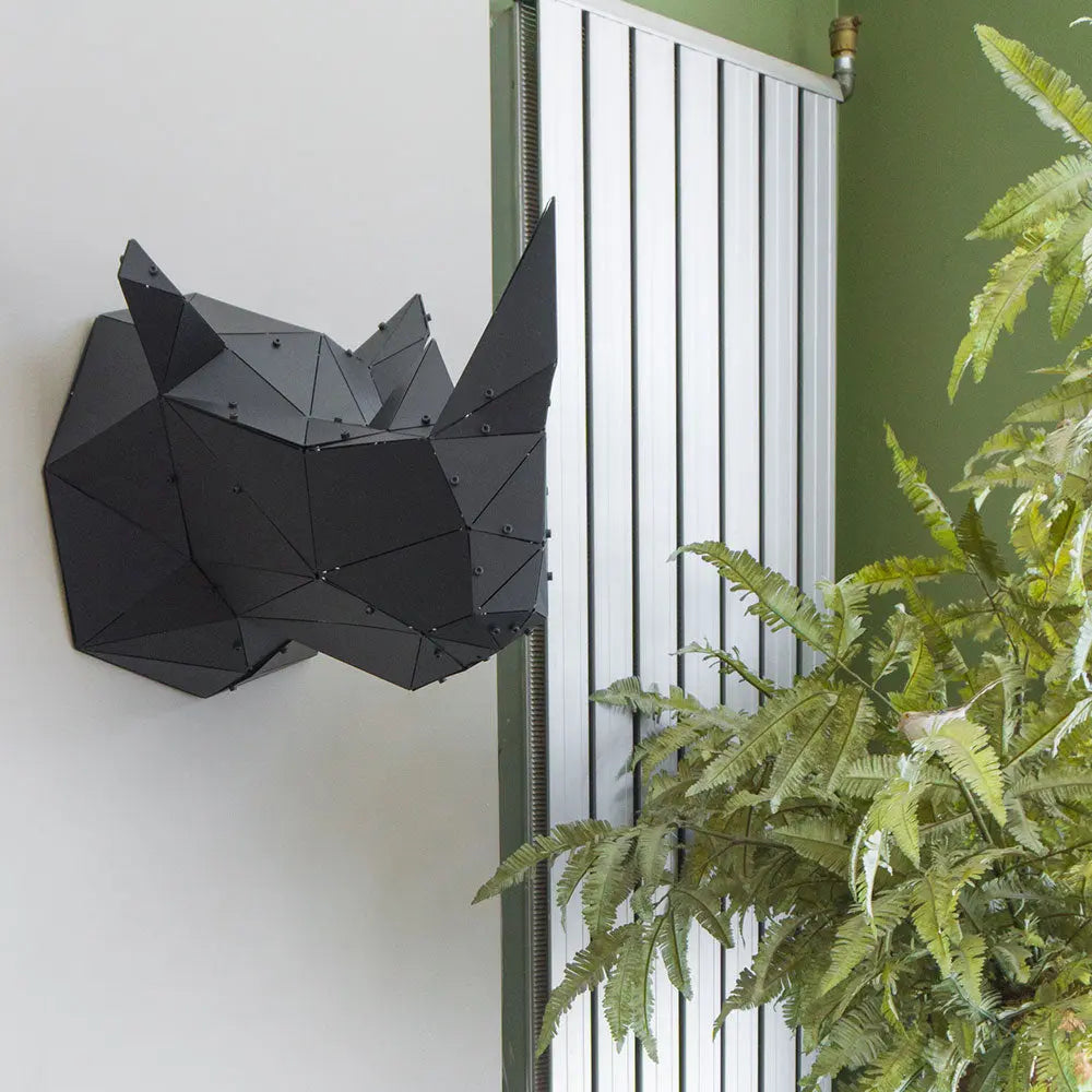 RHINO | 3D Metal Geometric Rhino Head Wall Decor OTTOCKRAFT™