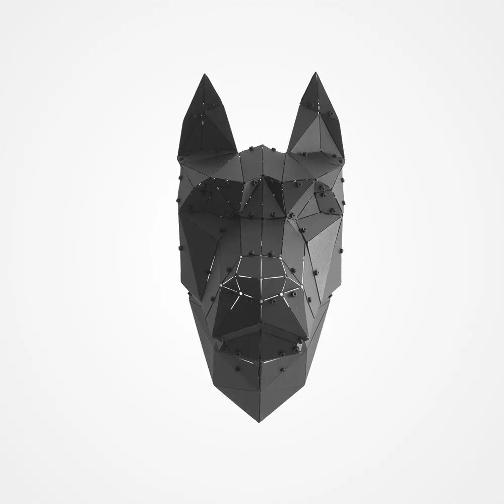 SHEPHERD | 3D Metal Geometric German Shepherd Head Wall Decor OTTOCKRAFT™
