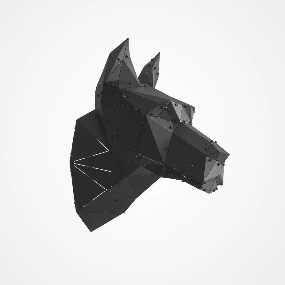 SHEPHERD | 3D Metal Geometric German Shepherd Head Wall Decor OTTOCKRAFT™